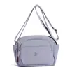 Bolsa transversal multicamadas da moda para mulheres, estilo coreano simples, mochila à prova d'água, nylon, compacta, bolsa de ombro feminina, bolsa pequena resistente à água