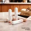 Pedido Jinze: Aplicador de Pincel Redondo Grueso, Tubo de Brillo de Labios Translúcido Rosa con Forma de Corazón, Material de Empaque de Tubo Vacío de Plástico