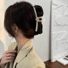 Horquilla de acrílico elegante de alta calidad con forma de corazón para mujer, estilo nuevo 2023, con clip de tiburón, sencilla y combinable, estilo francés