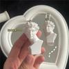 Simples Arte Gesso Estátua Chaveiro Blush David Pingente Namorada Namorado Aniversário Presente Bolsa Acessórios