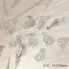 Cadena de colgante para carillón de viento con cuentas DIY con piezas en forma de diamante, trébol de cuatro hojas, cobre puro, cadena de borla de estilo antiguo, cadena de extensión, accesorios de cuentas
