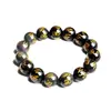 Venta al por mayor del fabricante Pulsera de Obsidiana Ágata para Hombres y Mujeres Mantra de Seis Caracteres Cuenta de la Fortuna Cuenta Budista Ágata Nudo Vajra Estilo Chino