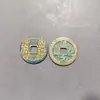 Pequeño Colgante Grueso Flor Fantasma Montaña Cinabrio Bagua Artesanías Taoístas Moneda Antigua de Cobre Colgante Estilo Popular Taoísta
