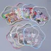 Sacos Auto-Selantes para Doces, Sacos para Armazenamento de Grampos de Cabelo e Joias, Adesivos de Material de Emblemas de Desenho Animado Fofos, Sacos Selados de Embalagem à Prova de Poeira