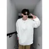Cleanfit Suéter Preto com Gola Henry Masculino Primavera e Outono Camiseta Americana de Manga Longa Estilo Duffy Bonito Camisa Básica de Alta Qualidade