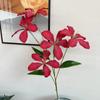 Nueva flor artificial transfronteriza, orquídea de llama, flor de lirio, decoración de boda, flor de porche, decoración del hogar, flor