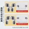 Válvula mezcladora de agua universal de acero inoxidable 304 con pata doblada, conector de ducha con inclinación ajustable, reductor de grifo de ducha y accesorio en ángulo