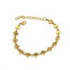Pulsera de Pieza Cuadrada Acolchada de Moda con Fragancia Francesa Ins para Mujer Trendy de Acero de Titanio de Alta Gama Chapado en Oro Joyería de Mano al por Mayor