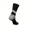 Meias masculinas transfronteiriças da Amazon meias plus size comércio exterior masculino basquete meias esportivas preto e branco cinza elite explosões