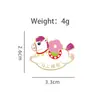 Broche Metálico de Bendición del Año del Caballo Transfronterizo Insignia con Forma de Caballo del Zodiaco Caricaturesca Linda Accesorio Adorno de Año Nuevo En Stock