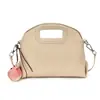 Bolso de Mujer de Cuero PU con Patrón Tejido, Nuevo Bolso Cruzado con Diseño Único, Bolso de Mano Moderno y Versátil con Colgante de Manzana