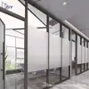 Mamparas de Oficina, Mamparas de Vidrio Templado Hueco de Aleación de Aluminio Individuales y Dobles, Servicio Integral desde el Fabricante