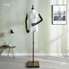 Suporte de exibição de modelo adereços loja de roupas manequim corpo inteiro vitrine manequim vestido de noiva modelo de boneca falsa suporte modelo infantil meio corpo