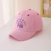 Bonés de Beisebol para Primavera e Outono para Meninos e Meninas, Bonés Infantis Estilo Coreano, Chapéus de Bebê, Chapéus de Sol Bordados com Letras para o Verão