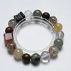 [Camino Curvo al Abismo] Pulsera de Cristal Blanco Natural para Mujer Más Fácil de Combinar Oro Negro Super Oro Cristal de Cabello Pulsera de Moda Venta al por Mayor