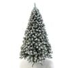 Venda quente transfronteiriça 1,82 m 2,25 m Árvore de Natal criptografada PVC Branca de Neve flocagem simulação artificial grande árvore de Natal