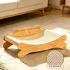Placa arranhadora para gatos, cama durável para gatos, resistente ao desgaste, não solta pelo facilmente, poltrona arranhadora de sisal para gatos, tapete arranhador para gatos, protetor de sofá, acessórios para gatos