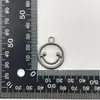 En stock al por mayor cremallera metálica #3#5 tirador de círculo cara sonriente tarjeta tiradora bolsa bolsa de cosméticos accesorios decorativos para ropa