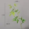 Rama Individual de Bambú Artificial con Hojas de Bambú, Planta Verde para Decoración de Interiores del Hogar, Accesorios para Arreglos Florales, Accesorios para Fotografía, Accesorios para Bodas, Escaparate
