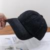 Gorra de béisbol de mezclilla lavada azul oscuro estilo coreano personalizada para combinar con todo para hombre sombrero para el sol para exteriores moderno estilo japonés gorra con visera Mujer