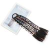 Cola de caballo con trenza pequeña para niños, cola de caballo de color, anillo para el cabello con cuerda de color, 12 coletas