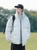 Chaqueta de Algodón para Hombre Enbu Otoño/Invierno Engrosada Estilo Coreano Moda Tendencia Falso Dos Piezas Ropa de Algodón Estilo Hong Kong Holgada Casual Chaqueta de Pan
