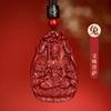Colgante de Buda Cinabrio, Dios Guardián del Zodíaco, Bodhisattva Puxian, Dragón, Serpiente, animal, año, collar