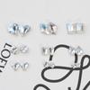Venta al por mayor de joyas para uñas, transparentes, con punta puntiaguda, súper brillantes, grandes, torcidas, con forma de corazón, hacha, gotas de agua, mariposa cuadrada gruesa, diamante blanco, accesorios para uñas