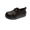 Zapatos Birkenstock de estilo retro coreano con interior que aumenta la altura, de piel sintética, para mujer, nueva colección otoño 2026, cómodos y versátiles, con un diseño de puntera redonda lindo y peculiar, perfectos para uso casual