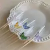 Tubo de Vidrio Lindo y Súper Lindo Colorido Transparente Resistente al Calor Ins Alto Valor Resistente a Altas Temperaturas Grado Alimenticio Codo Mariposa