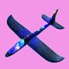 Pistola de avión de espuma juguete luminoso catapulta avión pistola exterior personal Vacaciones para niños modelo diy modelo pequeño