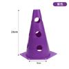 Barril con logotipo de agujero hexagonal de 23 cm para entrenamiento de fútbol y baloncesto, cono de bloqueo ágil, para obstáculos.