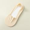 Calcetines de barco de verano para mujer, calcetines de seda helada, boca baja, no se caen, calcetines invisibles para mujer, calcetines antideslizantes de silicona, calcetines transpirables absorbentes del sudor en la parte inferior