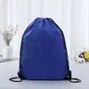 Bolsa de Cordão de Poliéster com Alças Duplas Personalizada Bolsa de Cordão de Nylon com Tela Bolsa de Corrida de Tecido Oxford Mochila com Cordão para Maratona