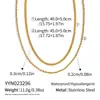 Colar com Pingente Xia Ling Europeu e Americano Transfronteiriço de Aço Inoxidável Multicamadas de Zircônia Banhado a Ouro 18K Empilhável Leve Luxo Versátil