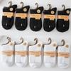 Meias Novas Femininas de Ponto Duplo, Meias Casuais de Algodão de Cano Médio Cor Sólida, Engrossadas para Outono e Inverno, Meias Femininas Quentes de Algodão Penteado Venda por Atacado