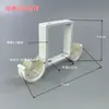 Soporte de Fijación de Cortina Engrosado Soporte de Soporte para Barra Romana Soporte Gancho de Doble Soporte Agujero Único Montaje Superior Accesorios Base de Asiento para Techo