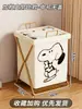 Cesta de ropa sucia, contenedor de almacenamiento plegable para uso doméstico, cubo de lavandería para dormitorio con tapa, contenedor de ropa sucia para baño, alto valor estético