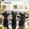 Enfeites de Halloween Gato Preto Magia Escultura de Resina Decoração de Mesa Coruja Fantasma Festa Conjunto de Presentes para Casa