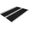 Rampa Portátil Sin Barreras para Usuarios de Sillas de Ruedas Mayores, Rampa Plegable Simple para Subir y Bajar Escaleras