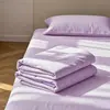 Sábana de color liso de una pieza para dormitorio de estudiante, uso doméstico individual estilo japonés, funda de edredón doble gruesa de tres piezas, no es algodón puro