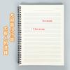 Ejercicio de puesto este cuaderno de música profesional cuaderno de ejercicios para estudiantes principiantes hojas sueltas en blanco espaciado ancho espiral