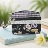 Bolsa de estudiante estilo coreano ramo doble cremallera para llevar en la mano monedero para niñas bolsa para monedas se puede usar como bolsa para llaves para personas de mediana edad y mayores