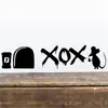 Pegatinas de pared transfronterizas de la serie Agujero de Ratón Nuevo AliExpress eBay calientes sala de estar sofá fondo decoración protección ambiental