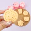 Molde para Galletas de Pastel de Luna Hello Kitty Forma de Corazón Molde de Galletas de Dibujos Animados 3D Pastel de Luna Realista Impreso DIY