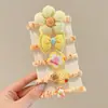 Cuerda para el pelo de estrella pequeña de alta elasticidad Banda de goma para atar trenzas pequeñas de pío Accesorios para la cabeza Banda elástica para la cabeza de niños Nueva 2025