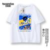 Camiseta Robô Espacial Algodão Roupa Infantil Astro Bot Manga Curta Roupa Pai e Filho Tendência 8