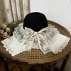 Chapéu de Palha com Renda de Margarida para Mulheres, Chapéu de Praia com Aba Larga, Chapéu de Sol de Verão, Chapéu Estilo Férias, Chapéu de Sol Estilo Pastoral