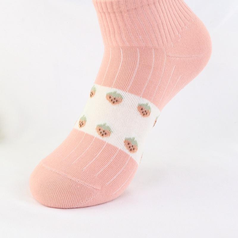 丝贝尔运动女船袜 金草莓 (12).jpg