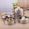 Vaporera de Acero Inoxidable Vaporera Pequeña Vaporera Doméstica Vaporera para Dumplings Shaxian Vaporera Desayuno Rejilla para Vaporizar Vaporera Pequeña Comercial